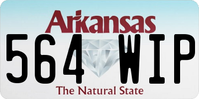 AR license plate 564WIP