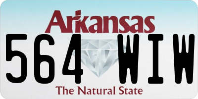 AR license plate 564WIW