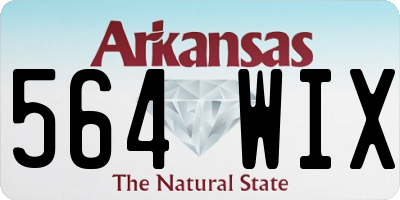 AR license plate 564WIX