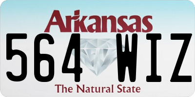AR license plate 564WIZ