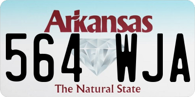 AR license plate 564WJA