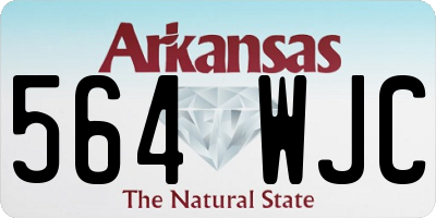 AR license plate 564WJC