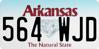 AR license plate 564WJD