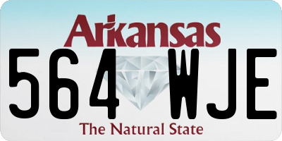 AR license plate 564WJE