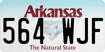 AR license plate 564WJF