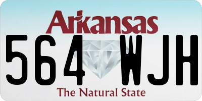 AR license plate 564WJH
