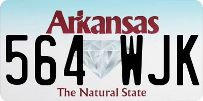 AR license plate 564WJK
