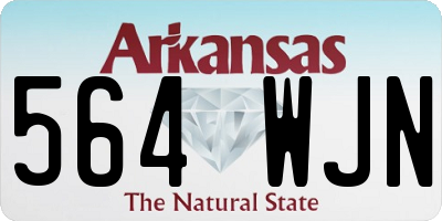 AR license plate 564WJN