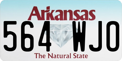 AR license plate 564WJO