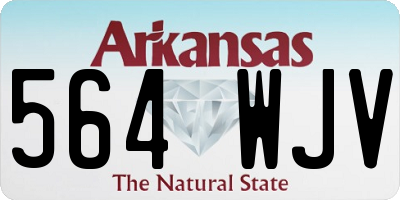 AR license plate 564WJV