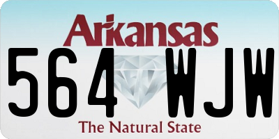AR license plate 564WJW
