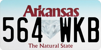 AR license plate 564WKB