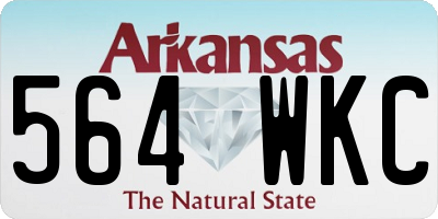 AR license plate 564WKC