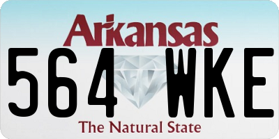 AR license plate 564WKE