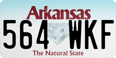 AR license plate 564WKF