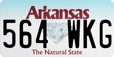AR license plate 564WKG