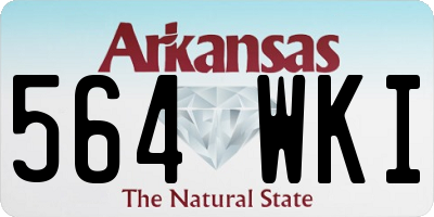 AR license plate 564WKI