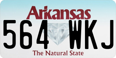 AR license plate 564WKJ