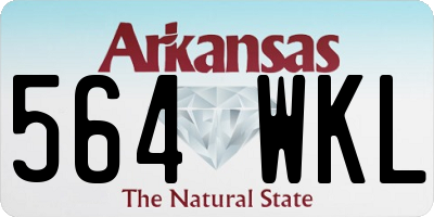 AR license plate 564WKL