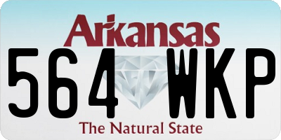AR license plate 564WKP