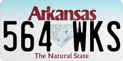 AR license plate 564WKS