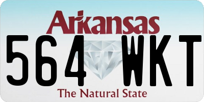 AR license plate 564WKT