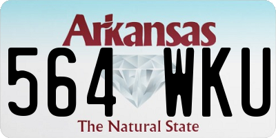 AR license plate 564WKU