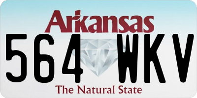 AR license plate 564WKV