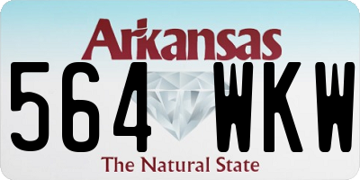 AR license plate 564WKW