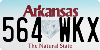 AR license plate 564WKX