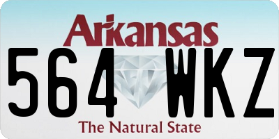 AR license plate 564WKZ