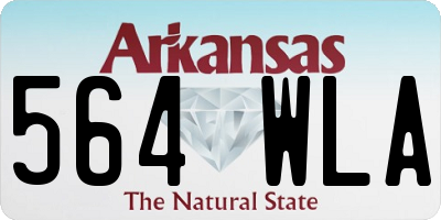 AR license plate 564WLA