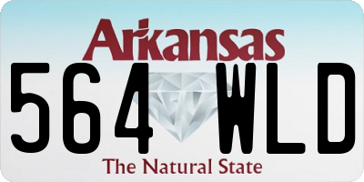 AR license plate 564WLD
