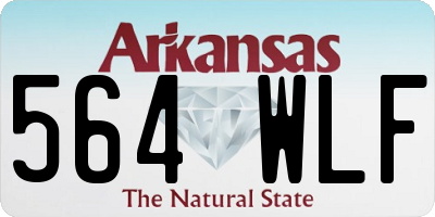 AR license plate 564WLF