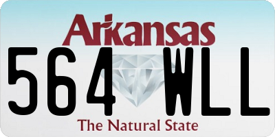 AR license plate 564WLL