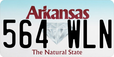 AR license plate 564WLN