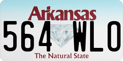 AR license plate 564WLO