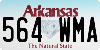 AR license plate 564WMA