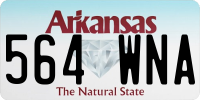 AR license plate 564WNA
