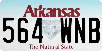 AR license plate 564WNB