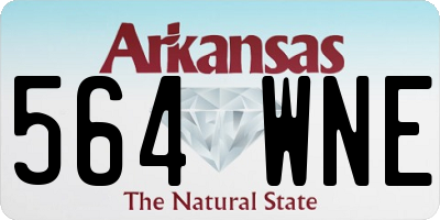 AR license plate 564WNE