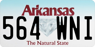 AR license plate 564WNI