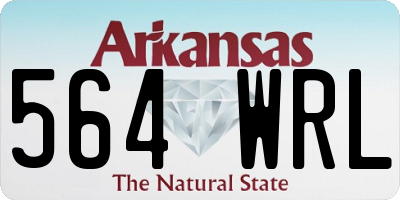 AR license plate 564WRL