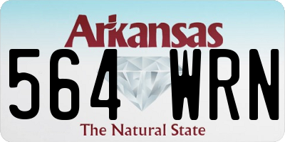 AR license plate 564WRN