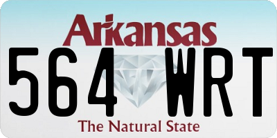 AR license plate 564WRT