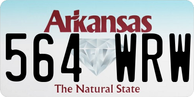 AR license plate 564WRW