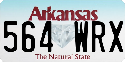 AR license plate 564WRX