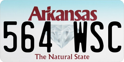 AR license plate 564WSC