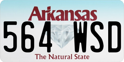AR license plate 564WSD