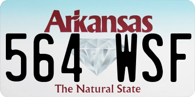 AR license plate 564WSF